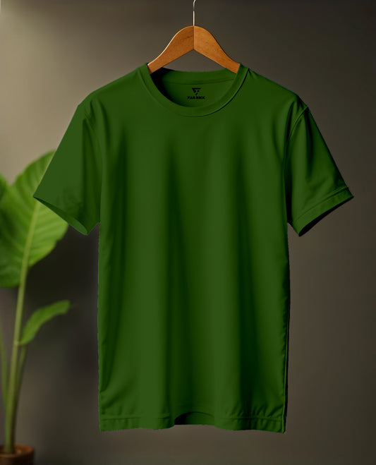 Plain Classic Fit Tees| Premium Cotton | Bottle Green
